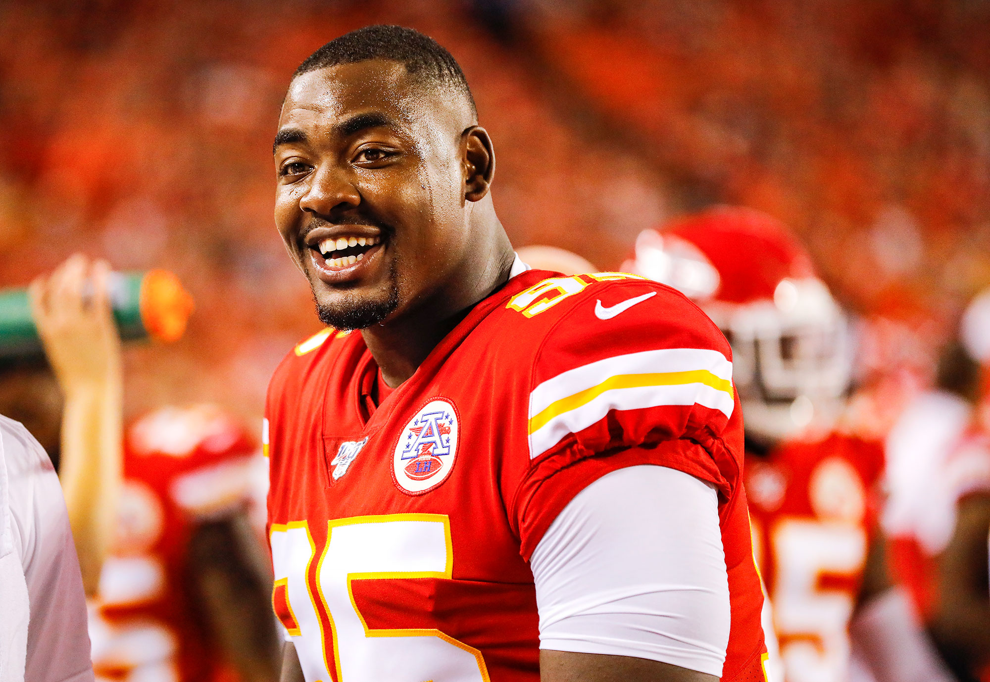 Taylor Swift Reacts to Chiefs' Chris Jones Singing 'Fate of Ophelia'