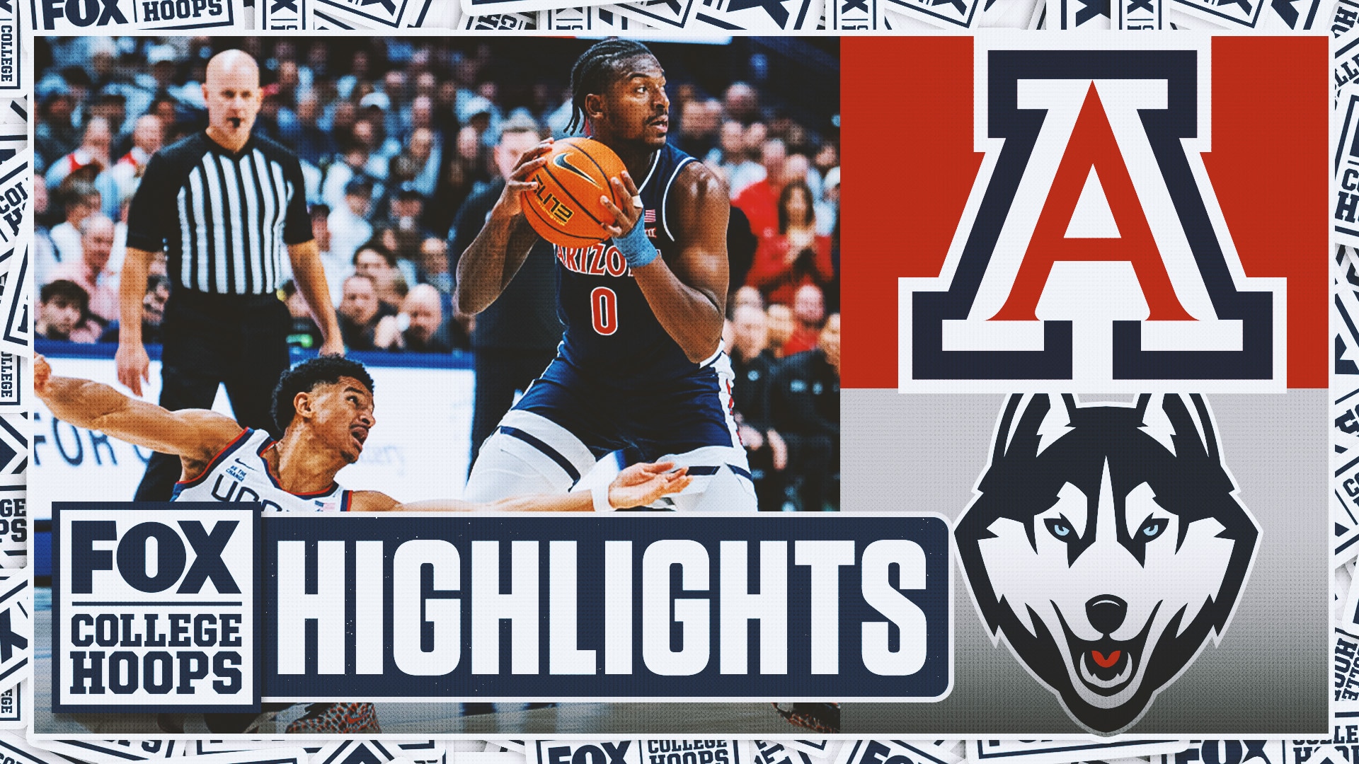 No. 4 Arizona Wildcats vs. No. 3 UConn Huskies Highlights | FOX College Hoops