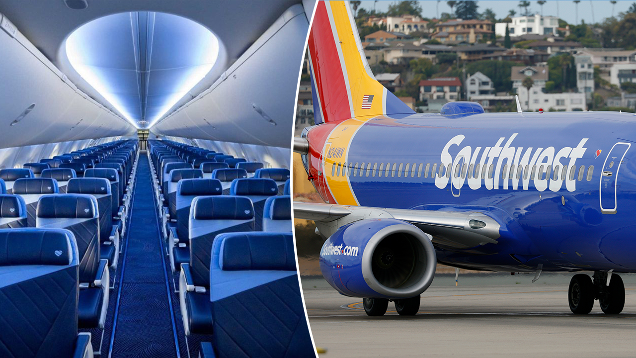 Southwest Airlines reveals redesigned cabin, new seats in shift to 'elevated' flying experience