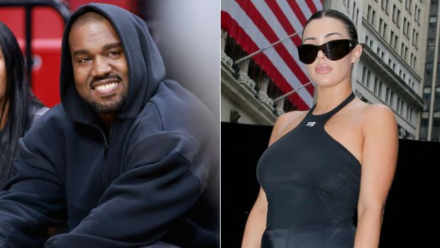Kanye West Posts Racy Photo of Wife Bianca Censori Wearing a Swimsuit &amp; Face Mask in the Kitchen