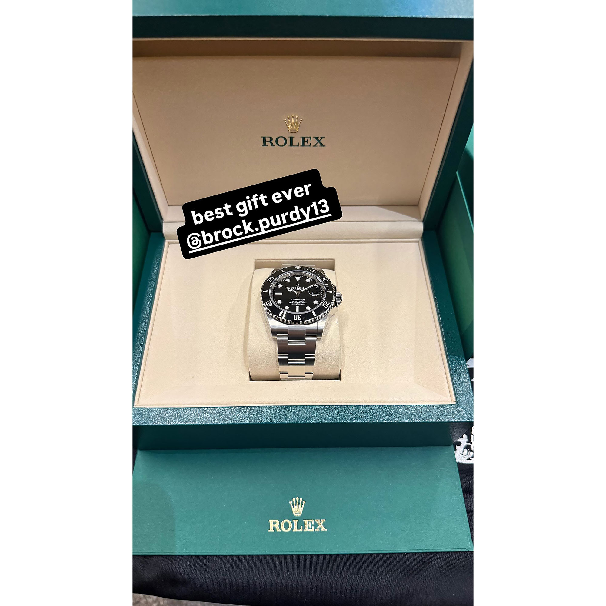 49ers QB Brock Purdy Gives Teammates $10K Custom Rolex Watches for Christmas