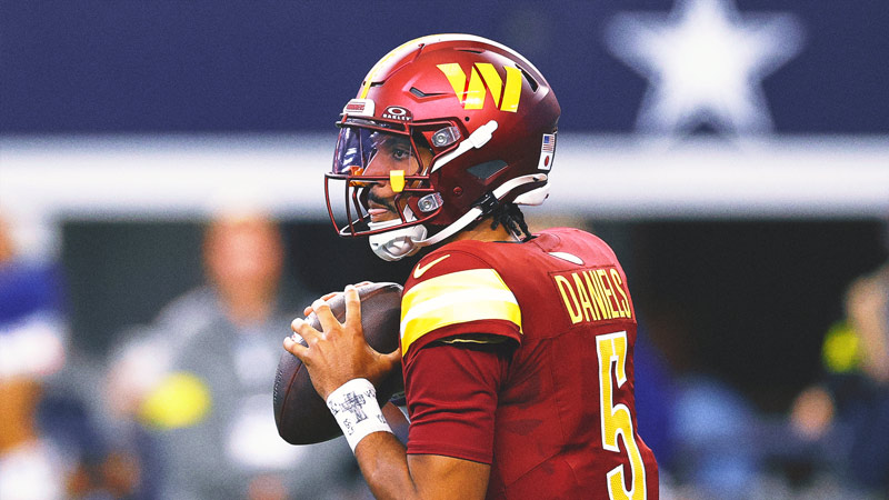 Commanders QB Jayden Daniels Out; Marcus Mariota To Start vs. Chiefs