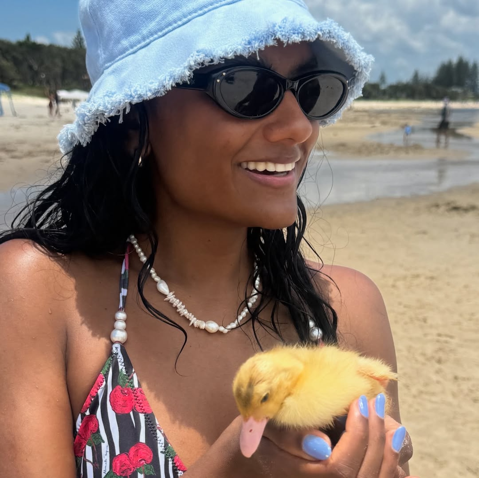 Simone Ashley Turns Up the Heat in Micro Crochet Bikini During Beachy Getaway