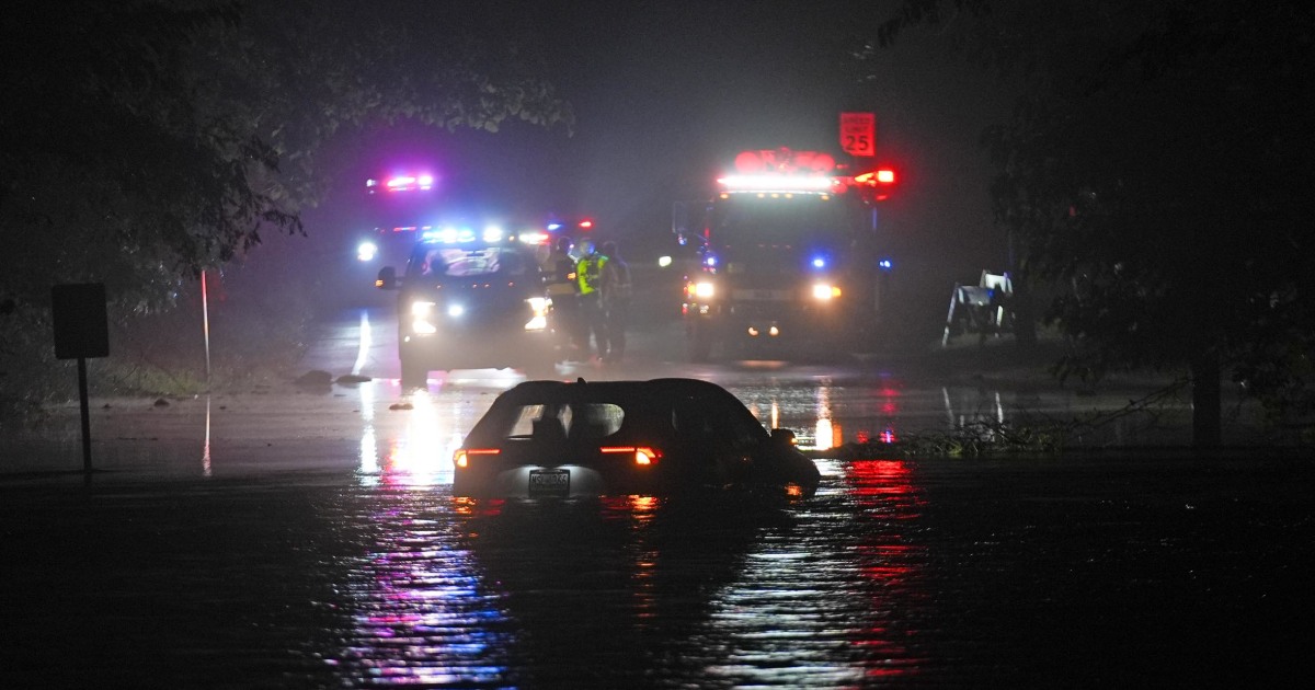 Flash flooding and dangerous travel conditions hit East Coast