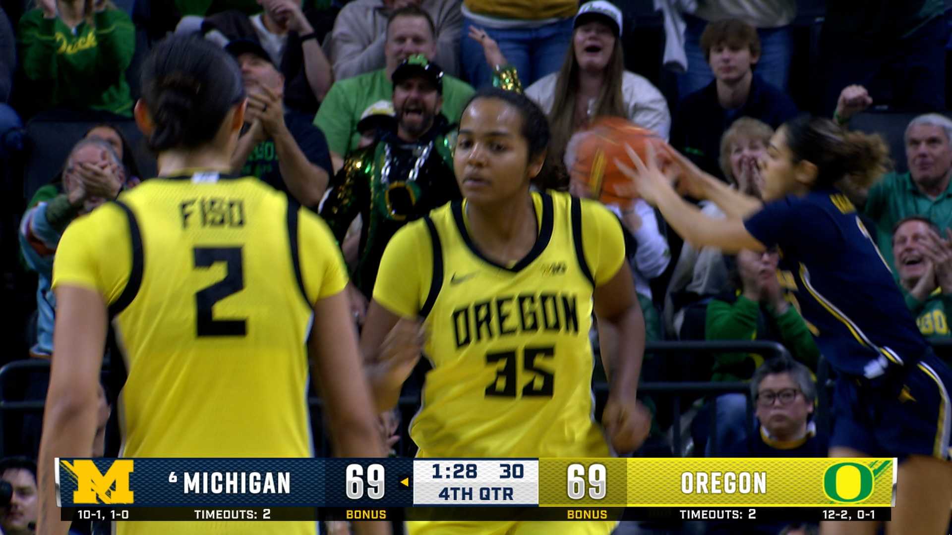 Oregon's Ehis Etute goes coast-to-coast for game-tying layup, sending game to overtime against Michigan