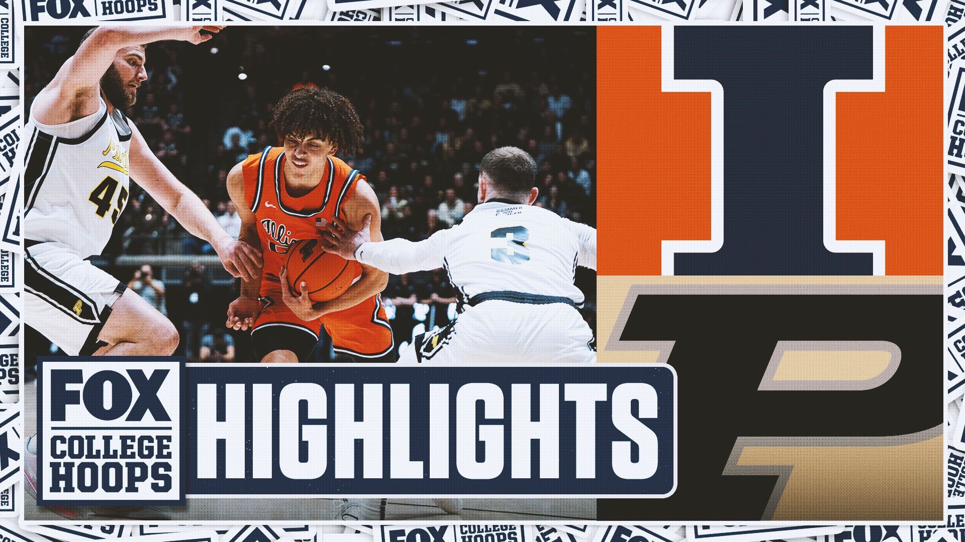 No. 11 Illinois Fighting Illini vs. No. 4 Purdue Boilermakers Highlights 🏀 FOX College Hoops