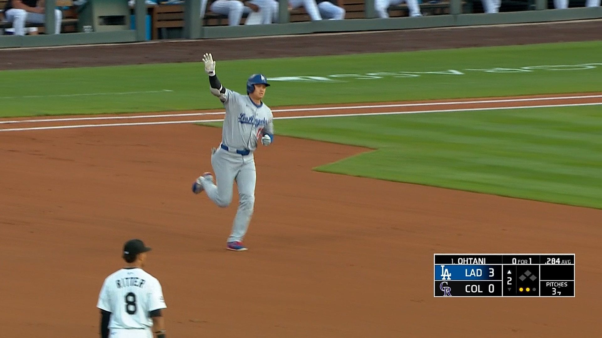 Shohei Ohtani rips line-drive homer to extend Dodgers’ lead over Rockies