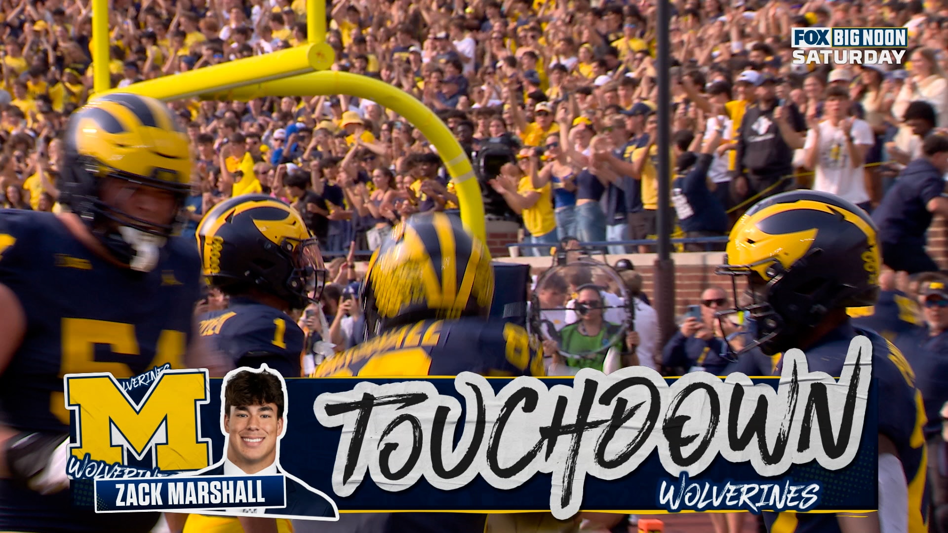 Bryce Underwood finds Zack Marshall for 10-yard TD, extending Michigan's lead over Washington