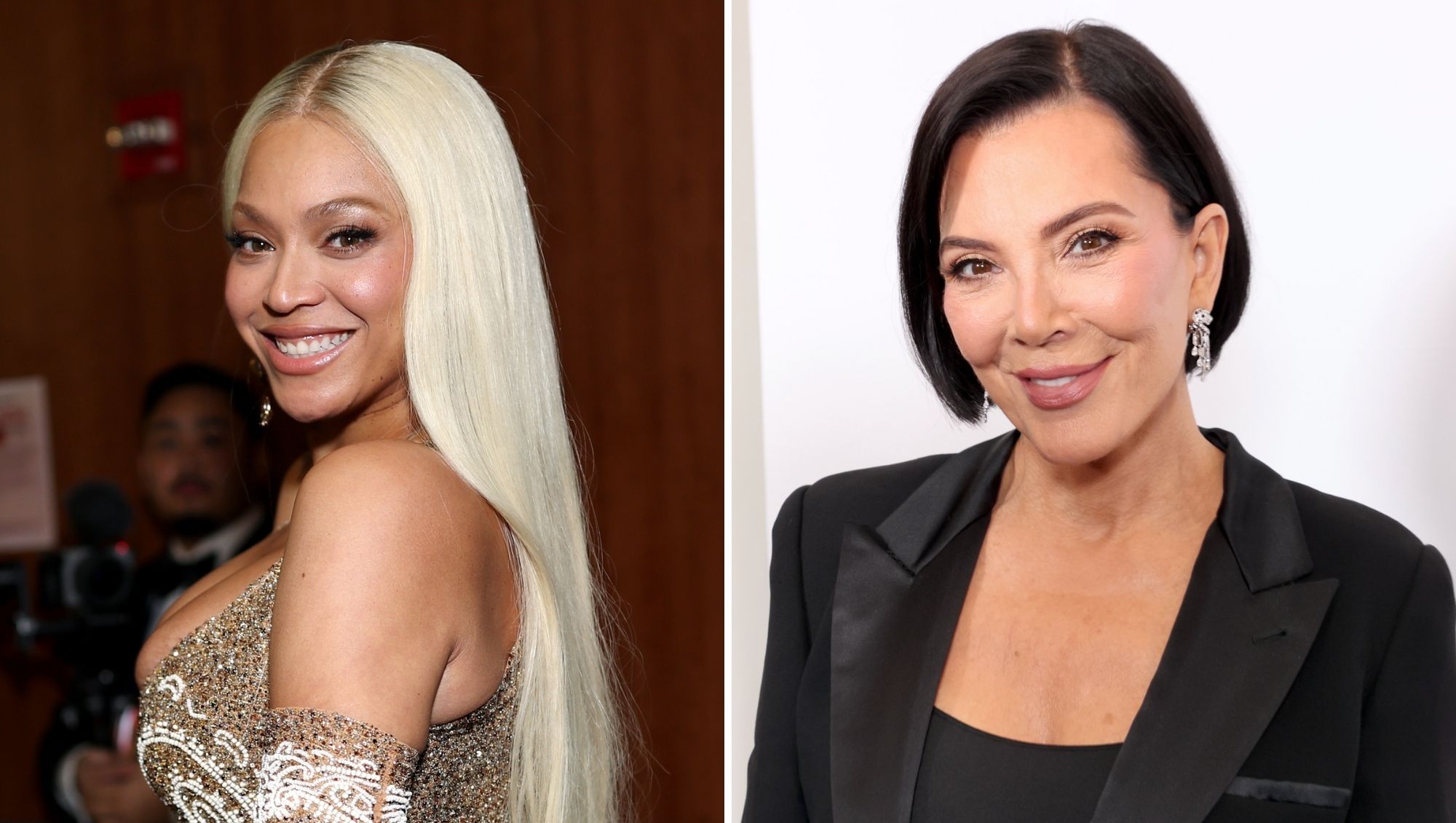 Beyonce Poses With Mom Tina Knowles at Kris Jenner's 70th Birthday Bash