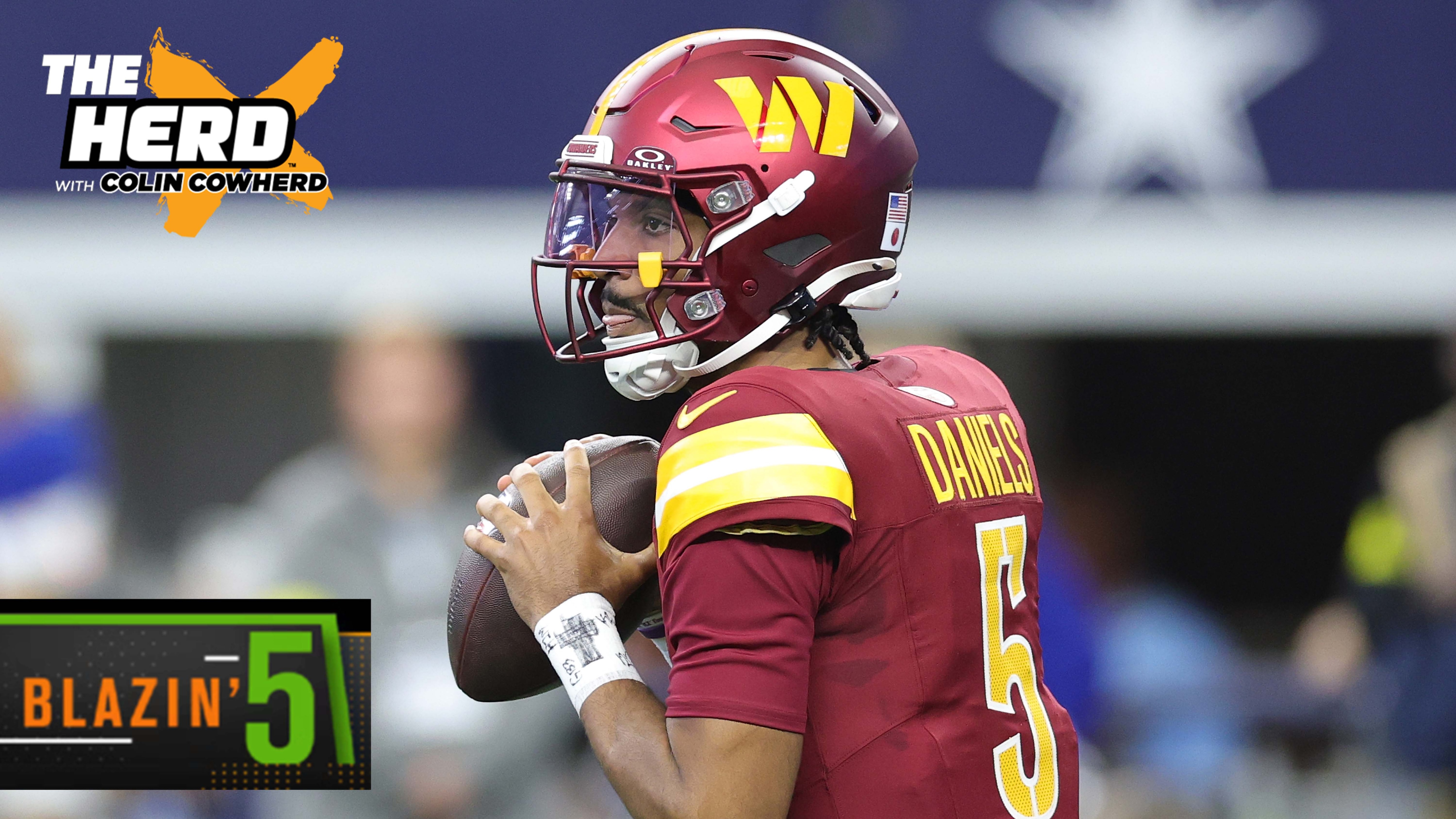 Blazin’ 5: 49ers &amp; Commanders cover, Chiefs &amp; Bills over 52.5 points | The Herd