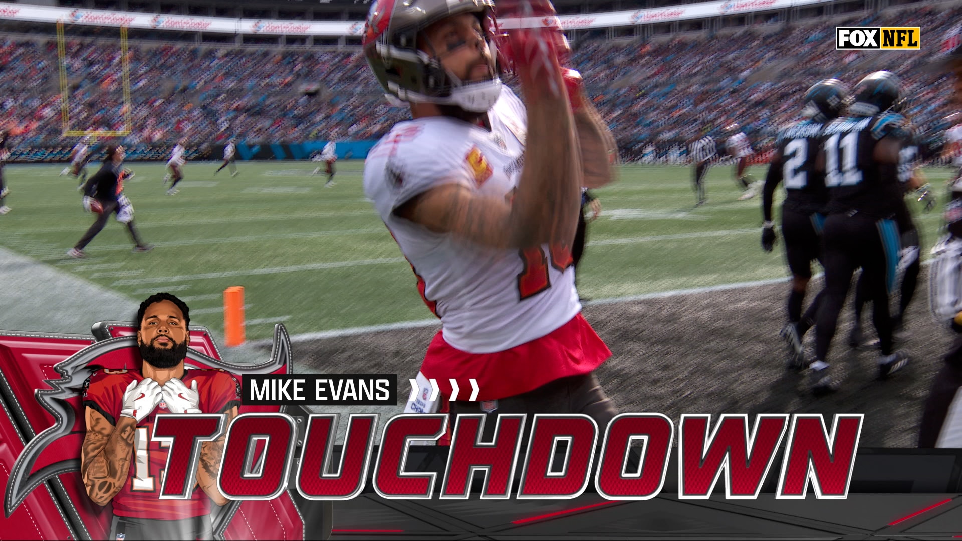 Baker Mayfield finds Mike Evans for a TD, giving Buccaneers a lead over Panthers | NFL Highlights