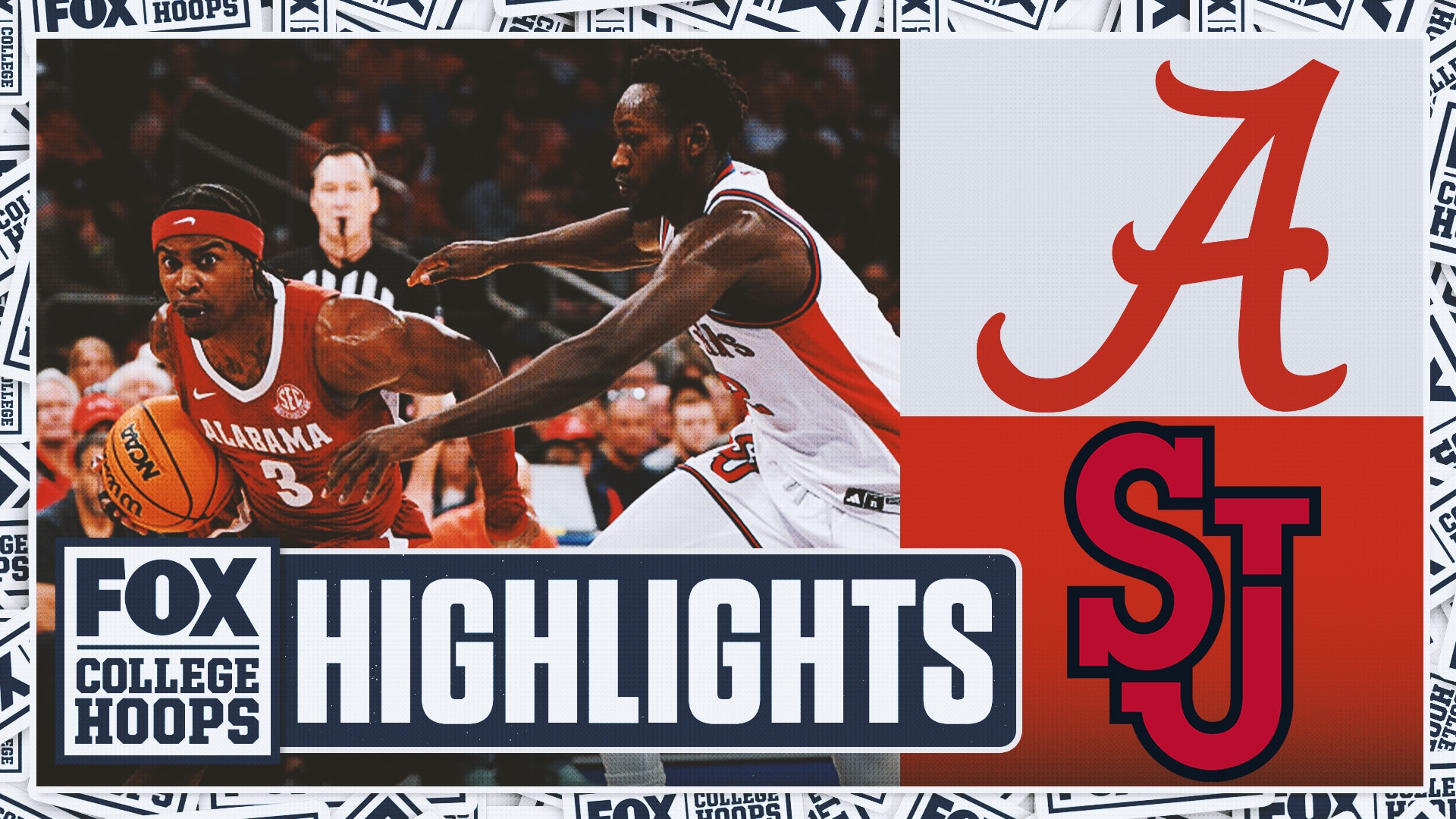 No. 15 Alabama Crimson Tide vs. No. 5 St. John's Red Storm Highlights | FOX College Hoops