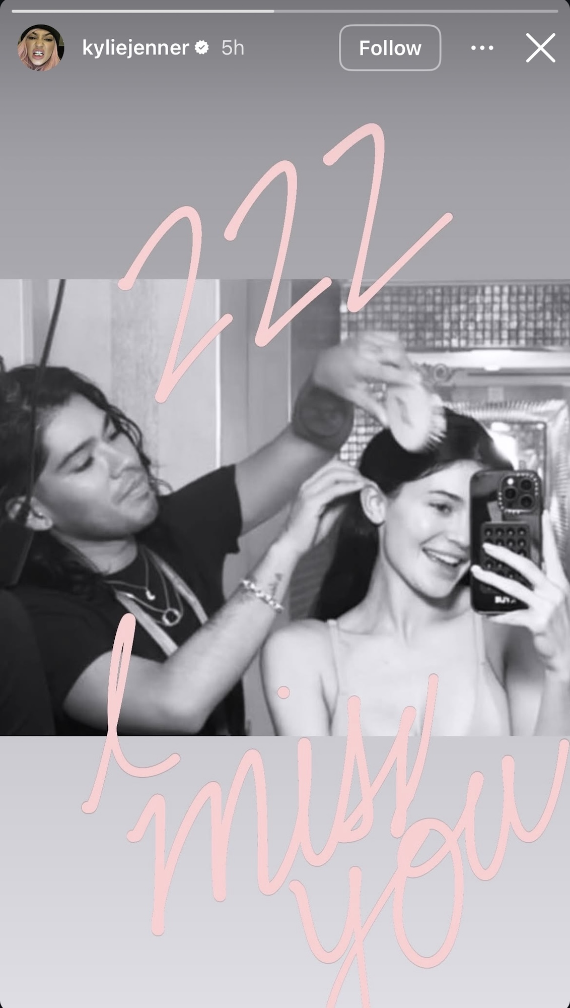 Kylie Jenner Marks 1 Year Anniversary of Hairstylist Jesus Guerrero's Death