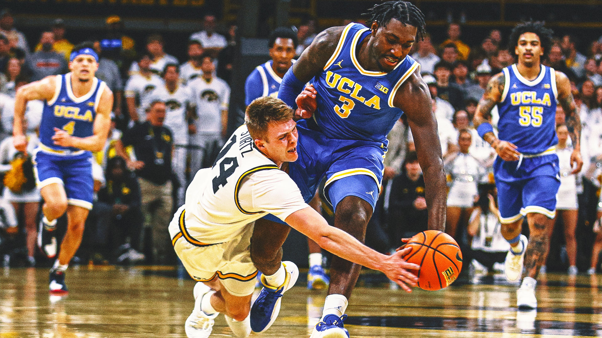 No. 25 Iowa Staves Off UCLA Comeback Bid to Earn Hard-Fought Home Win