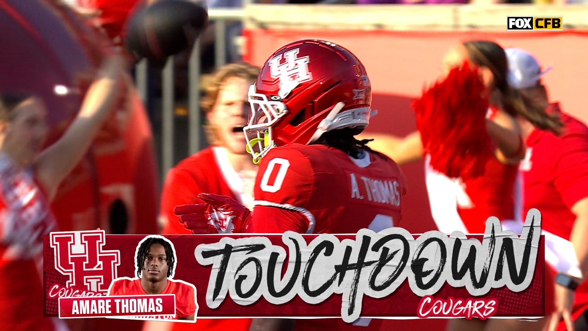 Conner Weigman finds Amare Thomas for a 15-yard TD, shrinking No. 23 Houston's deficit against TCU