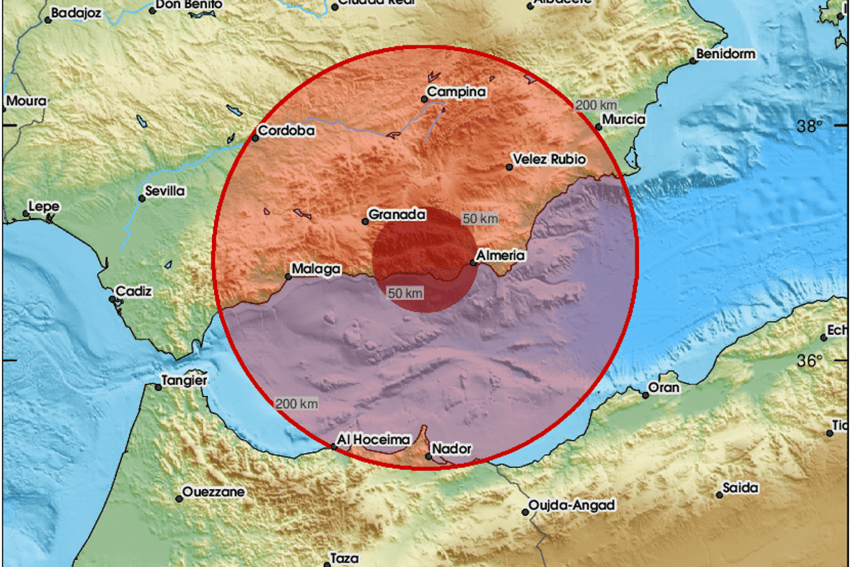 Airport roof collapses as Spain hit by powerful earthquake