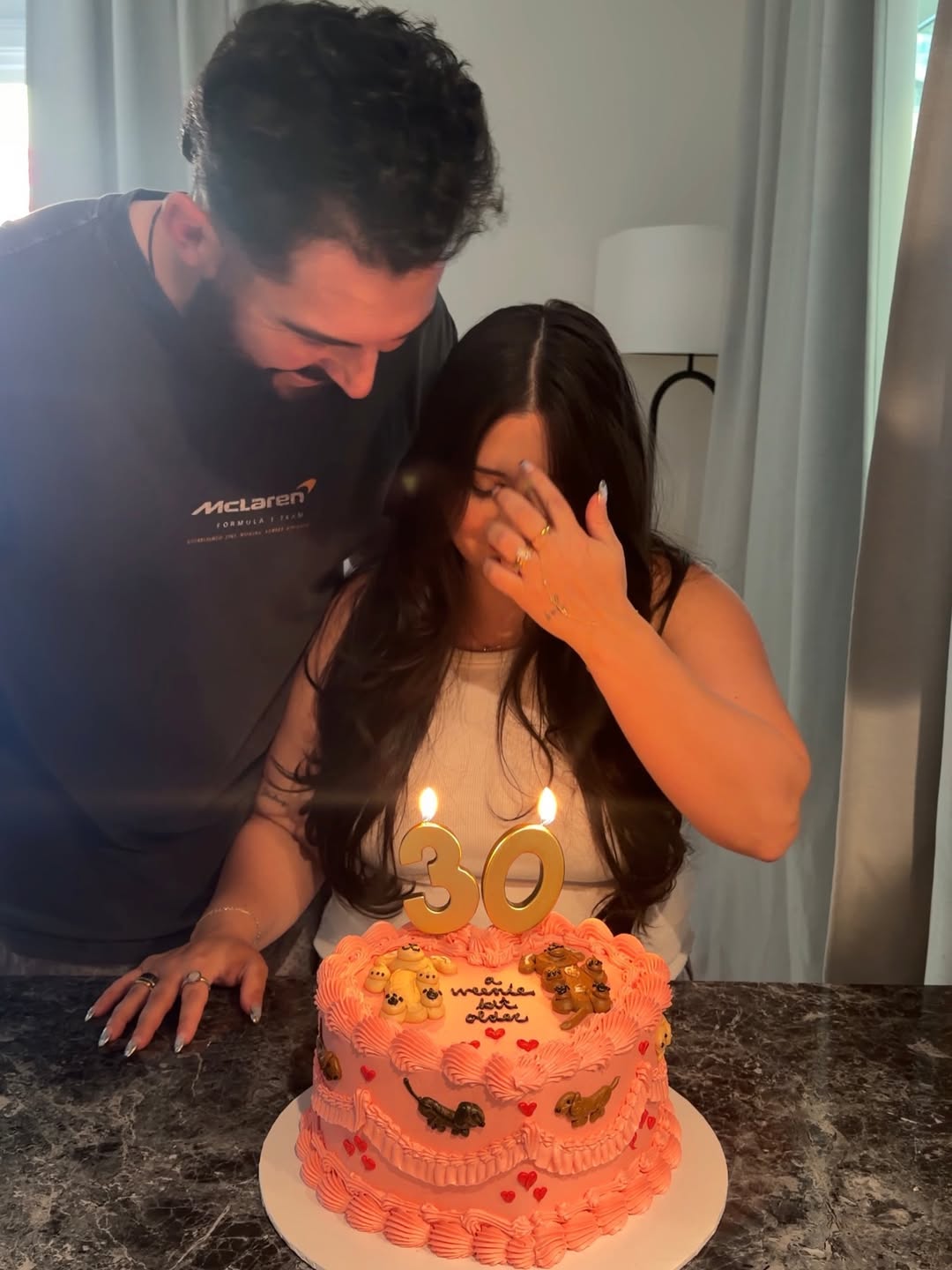 Alex Vesia's Wife Says It's 'Hard' to Enjoy Her B-Day After Daughter's Death