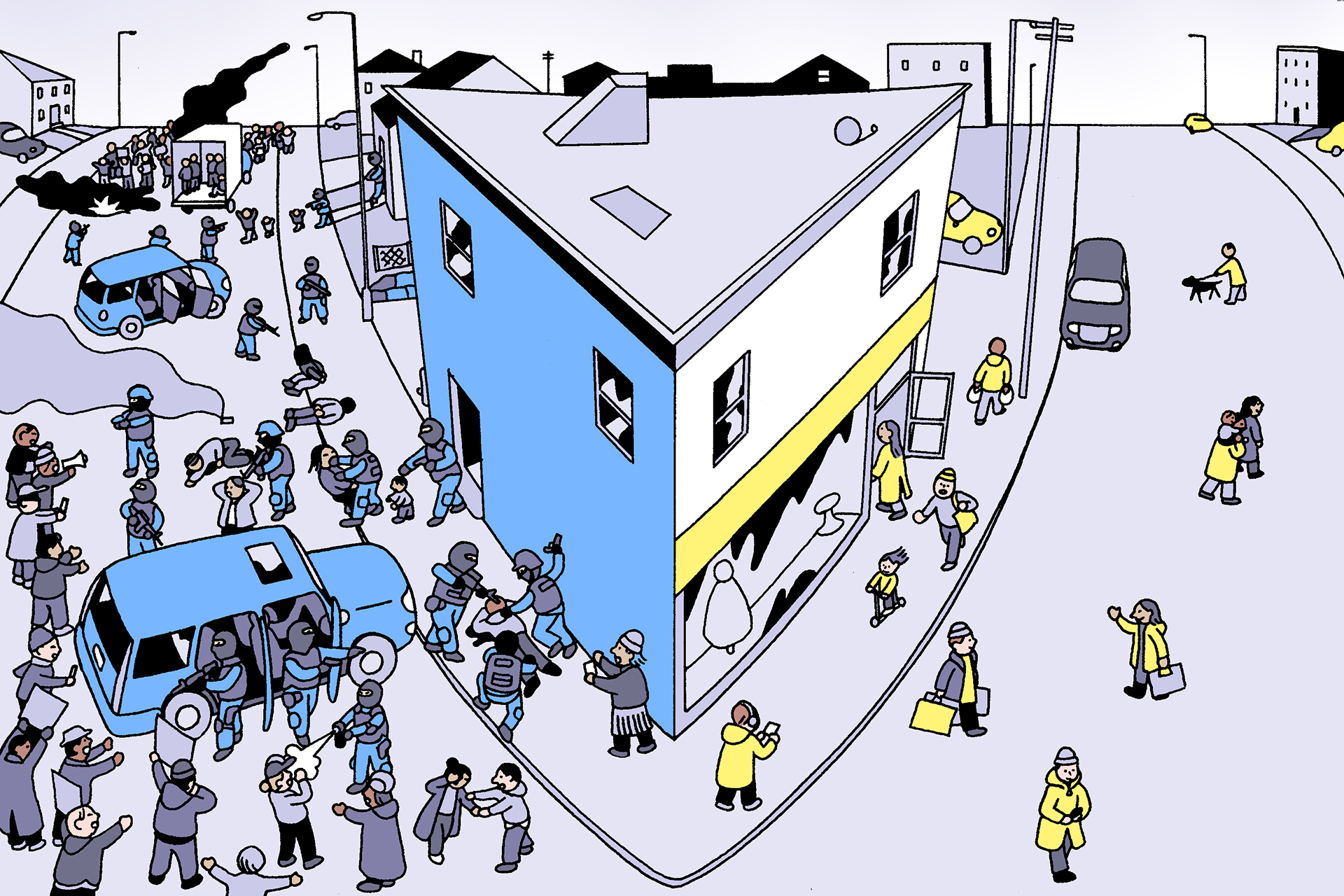 Your friends are still acting like everything is normal in America. What do you do?