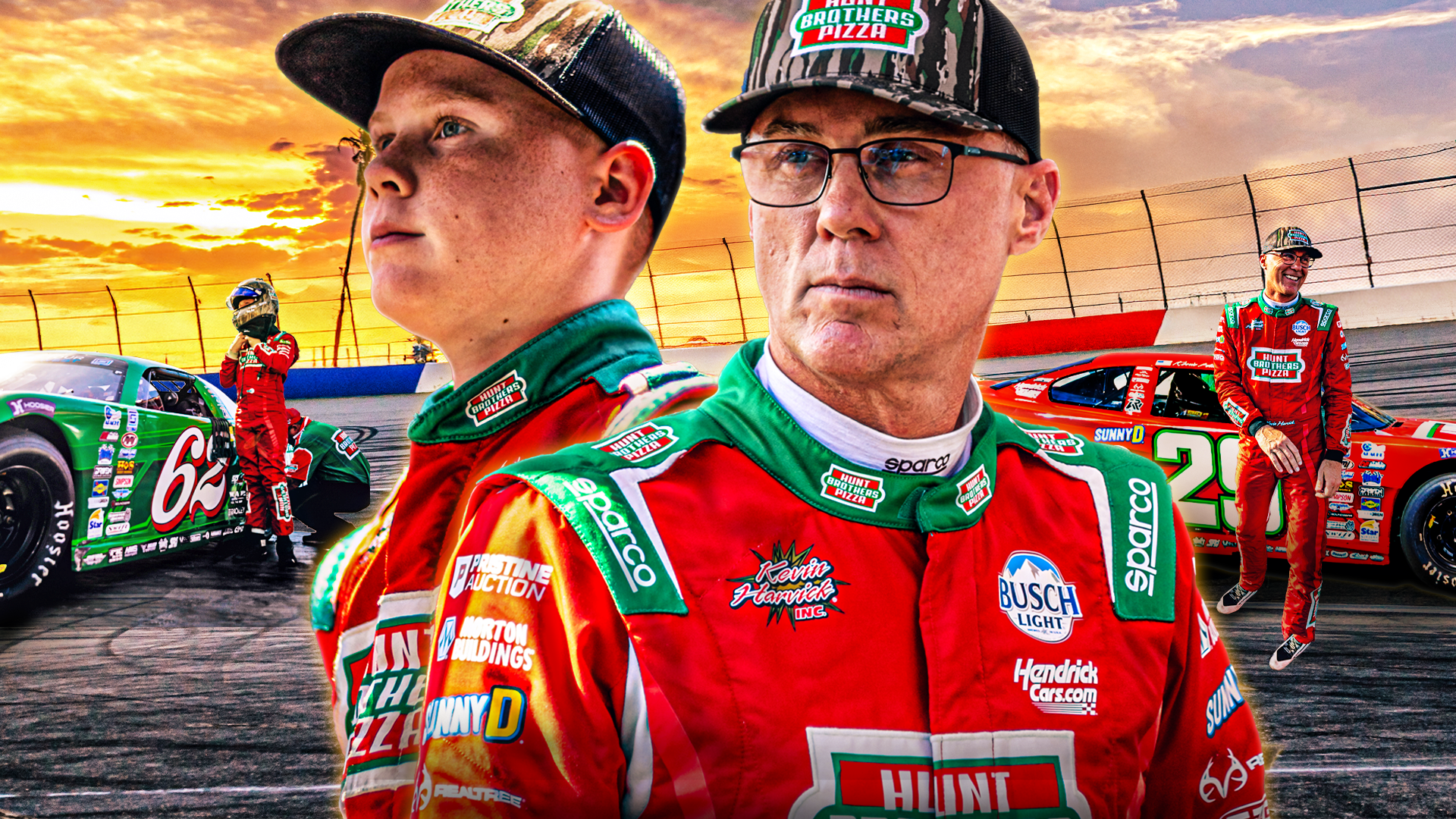 'He's whipped my butt': Inside Kevin and Keelan Harvick's racing battles