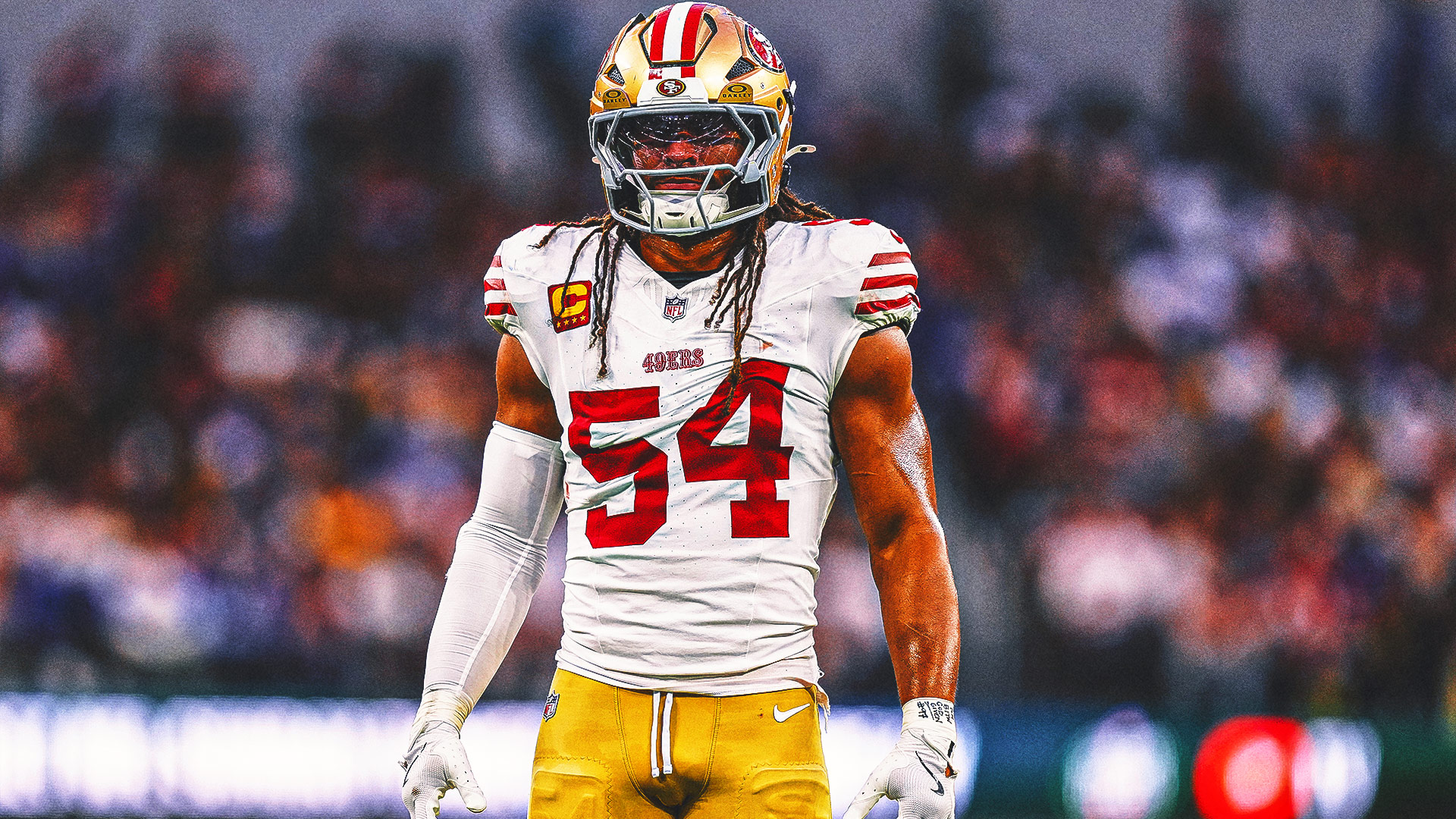 Fred Warner Exits 49ers vs. Buccaneers in Air Cast With Lower Body Injury