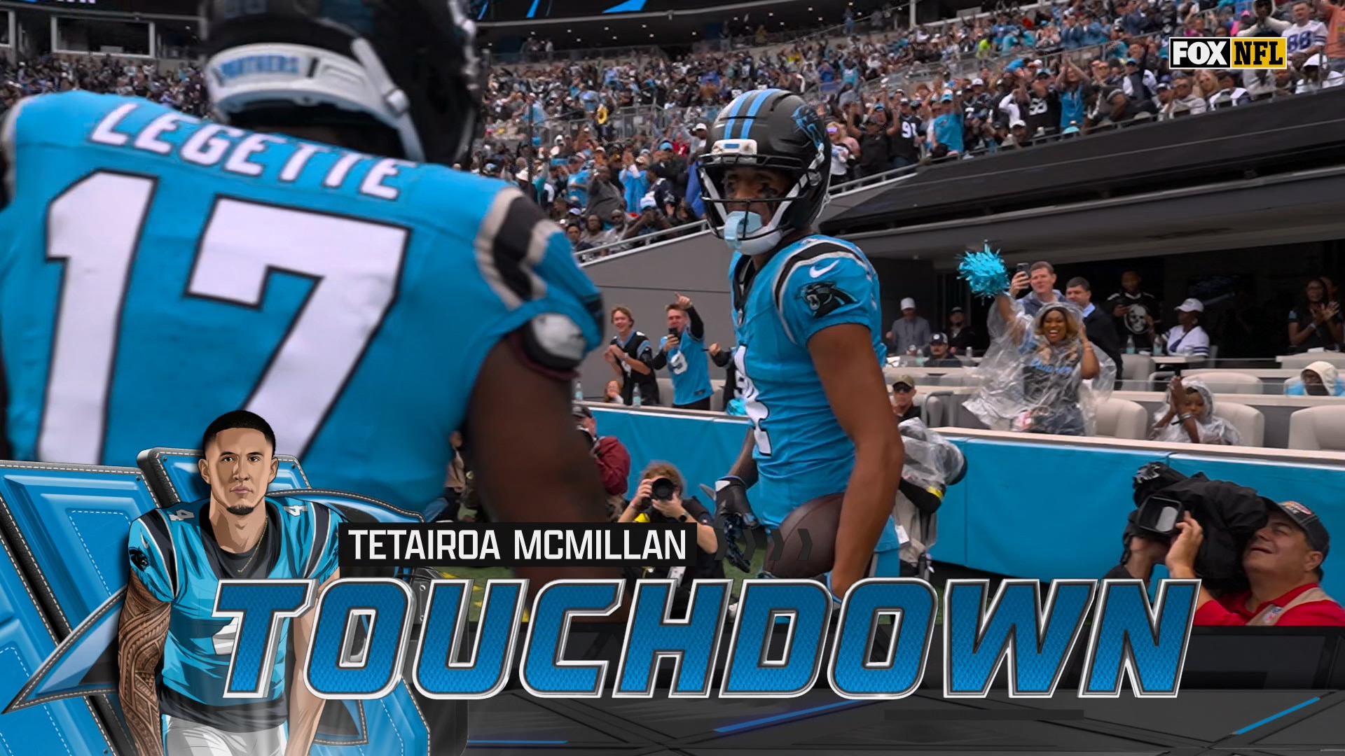 Tetairoa McMillan gets FIRST NFL TD to give Panthers a lead over Cowboys | NFL Highlights