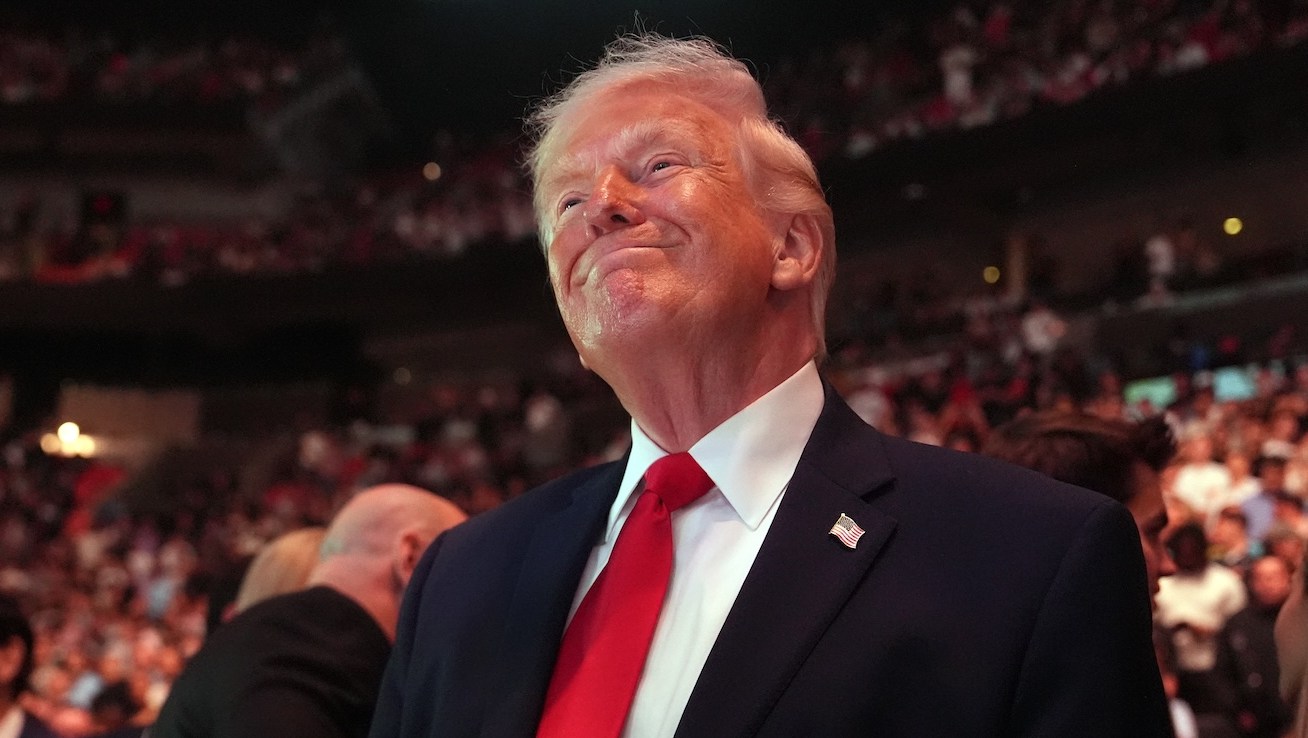 Donald Trump Attends UFC Fight Amid Failed Iran Peace Talks, Rising Gas Prices