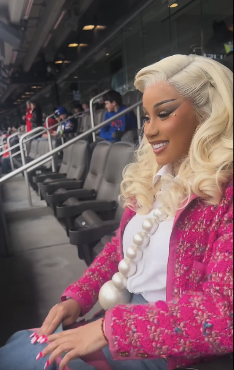 Cardi B Is a Chanel Barbie While Cheering on BF Stefon Diggs' Patriots Game