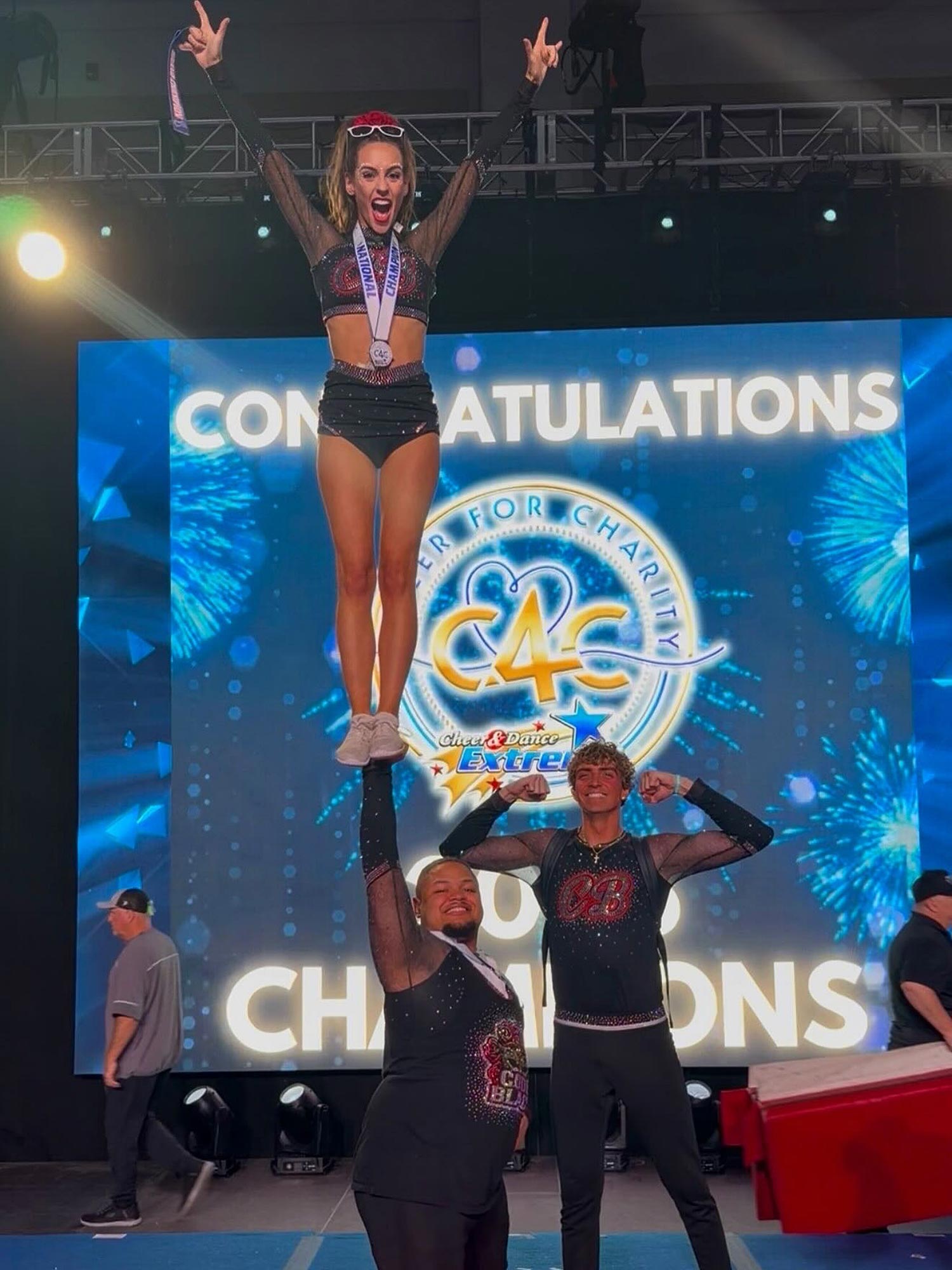 Jordon Hudson Says She's a 'Gold Digger' While Celebrating Cheerleading Win