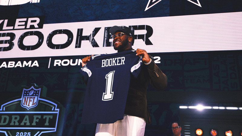 Cowboys Rookie Tyler Booker: Not Winning at Alabama Fuels My 'Burn and Passion'