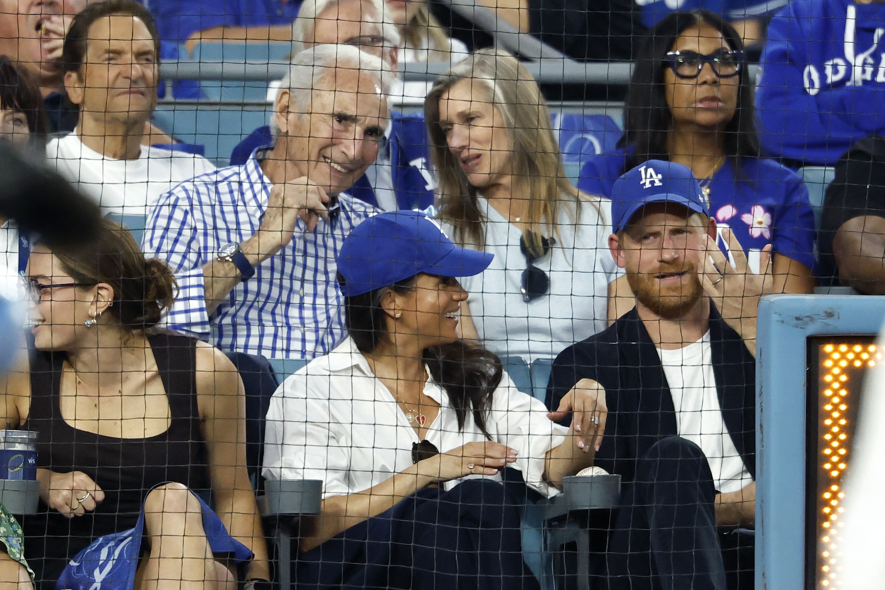 Prince Harry and Meghan Markle Cheer Dodgers on at World Series Game 4