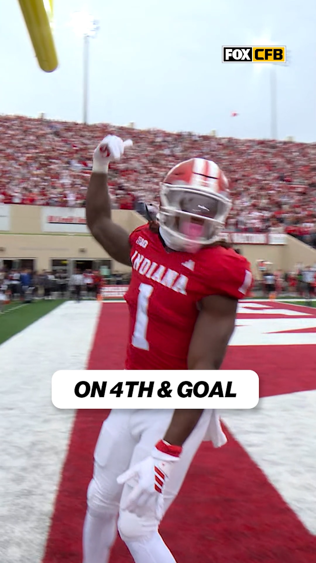 HIM-BY. Indiana comes through on 4th and goal for the TD !@discover #DiscoverB1G #ItsFanSeason #Sponsored
