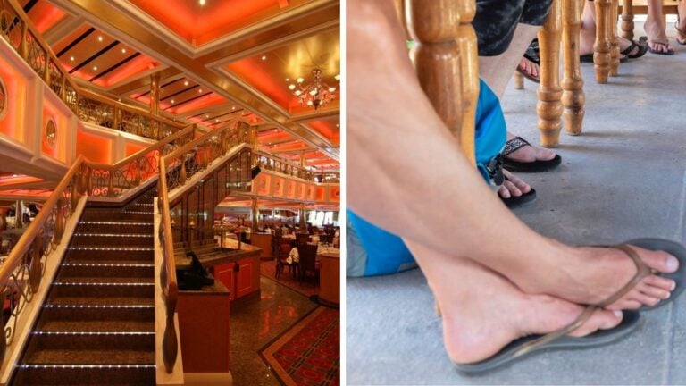 “Dressy” Flip-Flops Stir Big Reactions in Carnival Dining Rooms