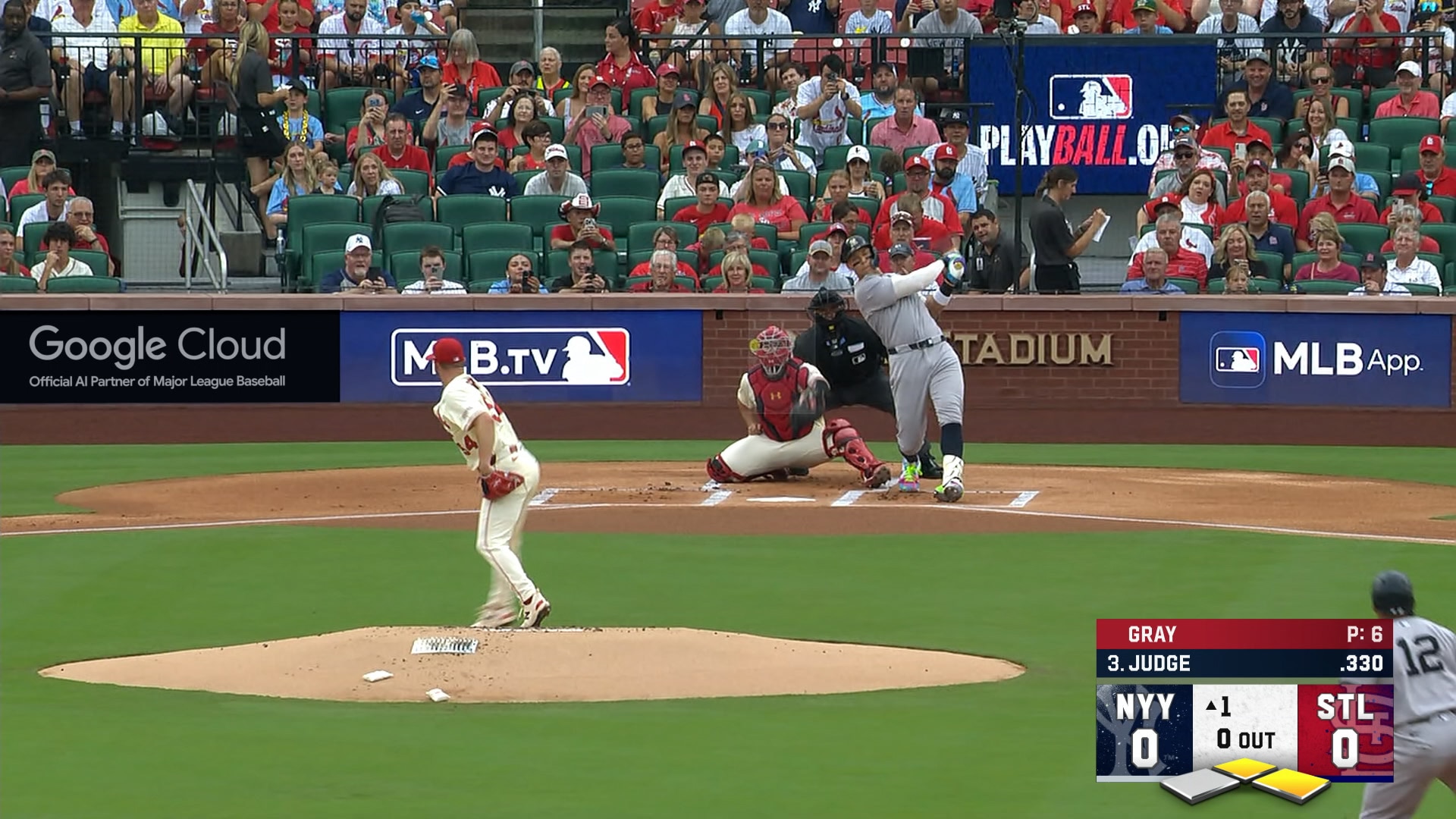 Aaron Judge's single sparks 2-run inning, giving Yankees early lead over Cardinals