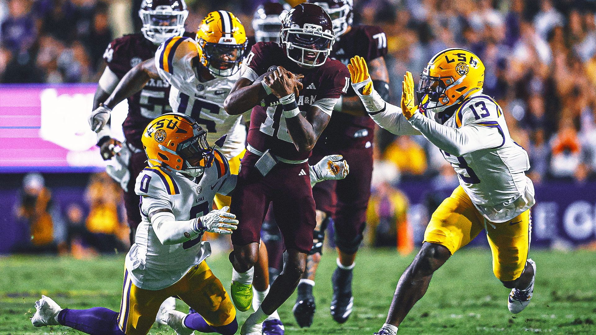 No. 3 Texas A&amp;M Races Away From No. 20 LSU Behind Marcel Reed’s 4 TDs