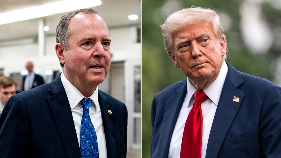 WATCH: Adam Schiff silent after Trump accused him of mortgage fraud