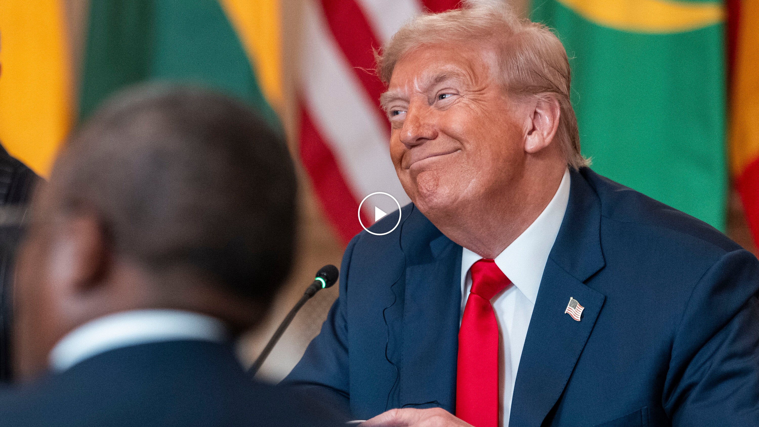 Video: Trump Compliments President of Liberia on His ‘Beautiful English’