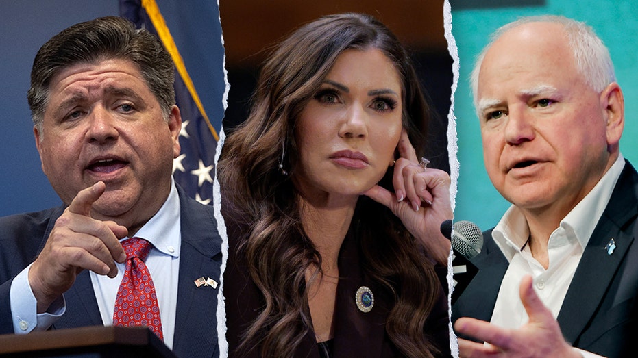 Blue-state governors move to keep heat on Noem as DHS fires back