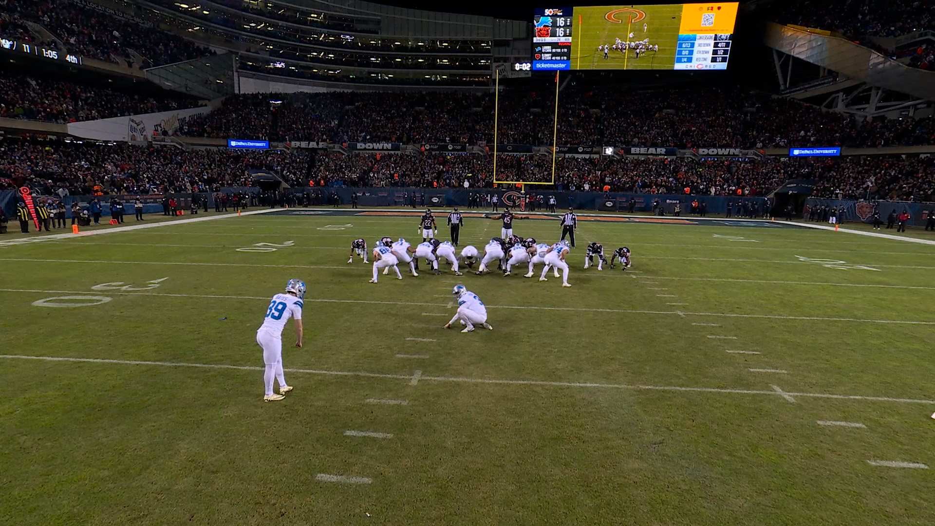 Jake Bates drains a 34-yard FG to secure Lions' 19-16 victory over Bears | NFL Highlights