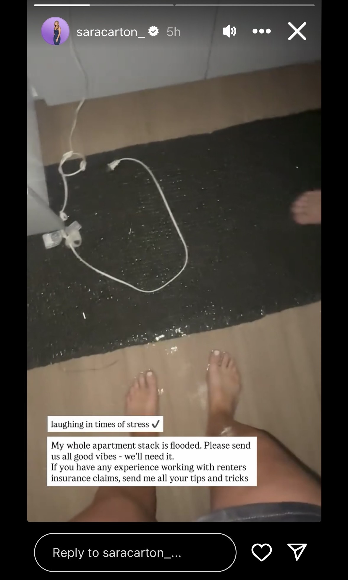 ‘Love Is Blind’ Couple Sara and Joey Film Apartment Flooding