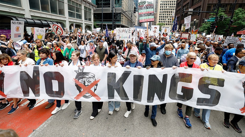 Protesters nationwide hold 'No Kings' rallies amid government shutdown