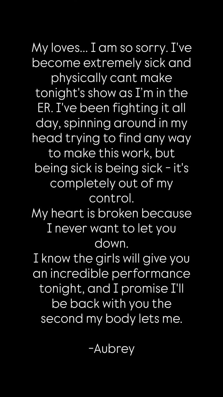 Aubrey O'Day Sick in the ER, Misses 2nd Danity Kane 2nd Reunion Show