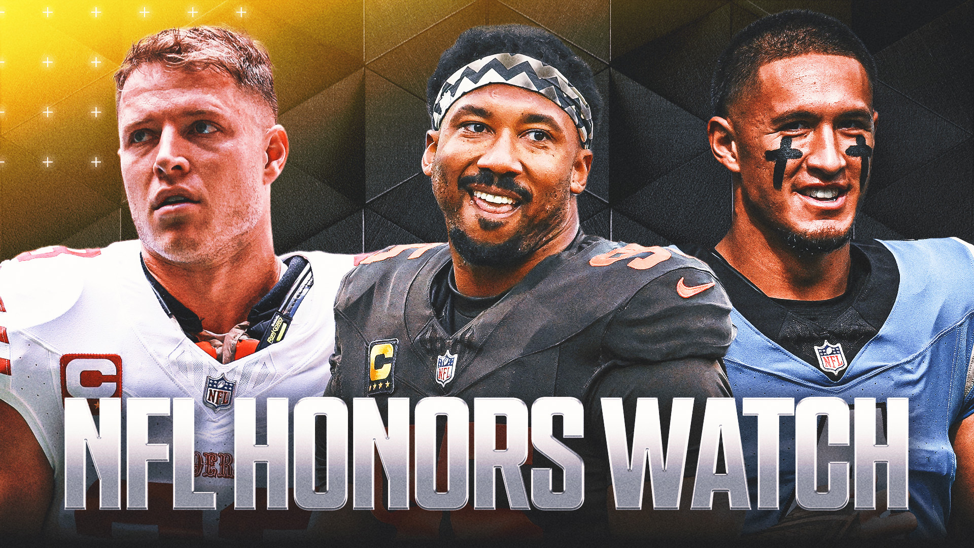 2025 NFL Honors Watch: Myles Garrett, Christian McCaffrey Cruising for Major Awards