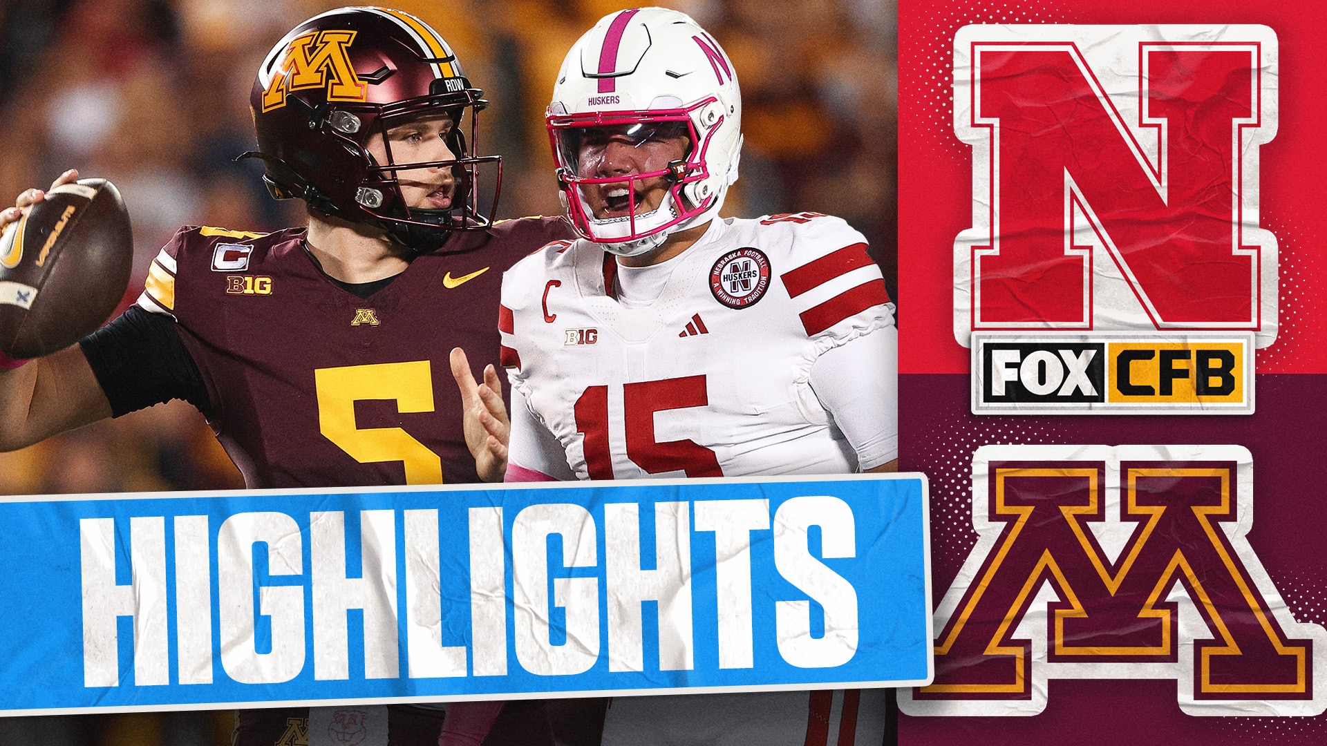 No. 25 Nebraska Cornhuskers vs. Minnesota Golden Gophers Highlights | FOX College Football