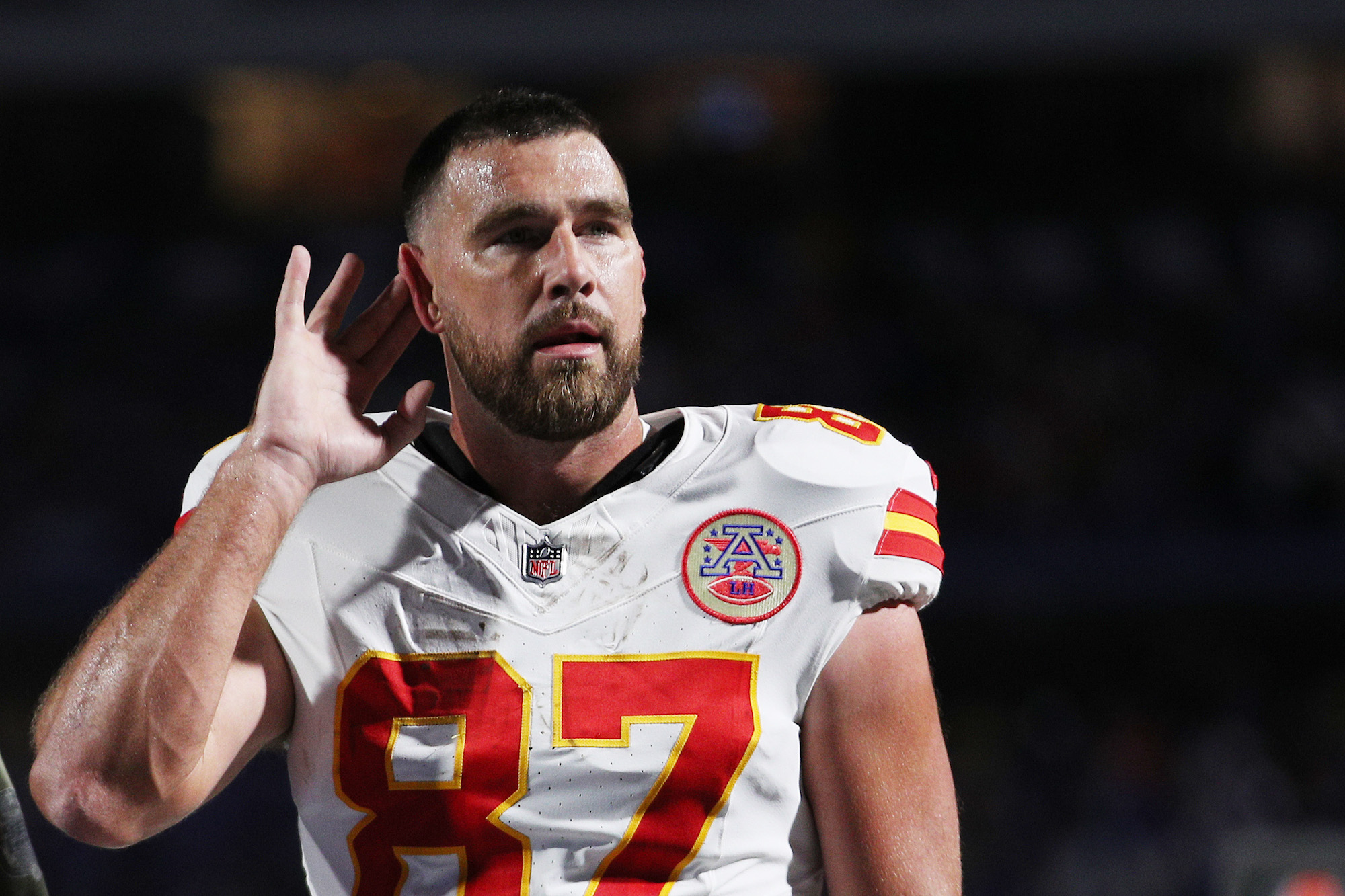 Travis Kelce Reacts as Buffalo Bills Fans Heckle Him During Massive Win