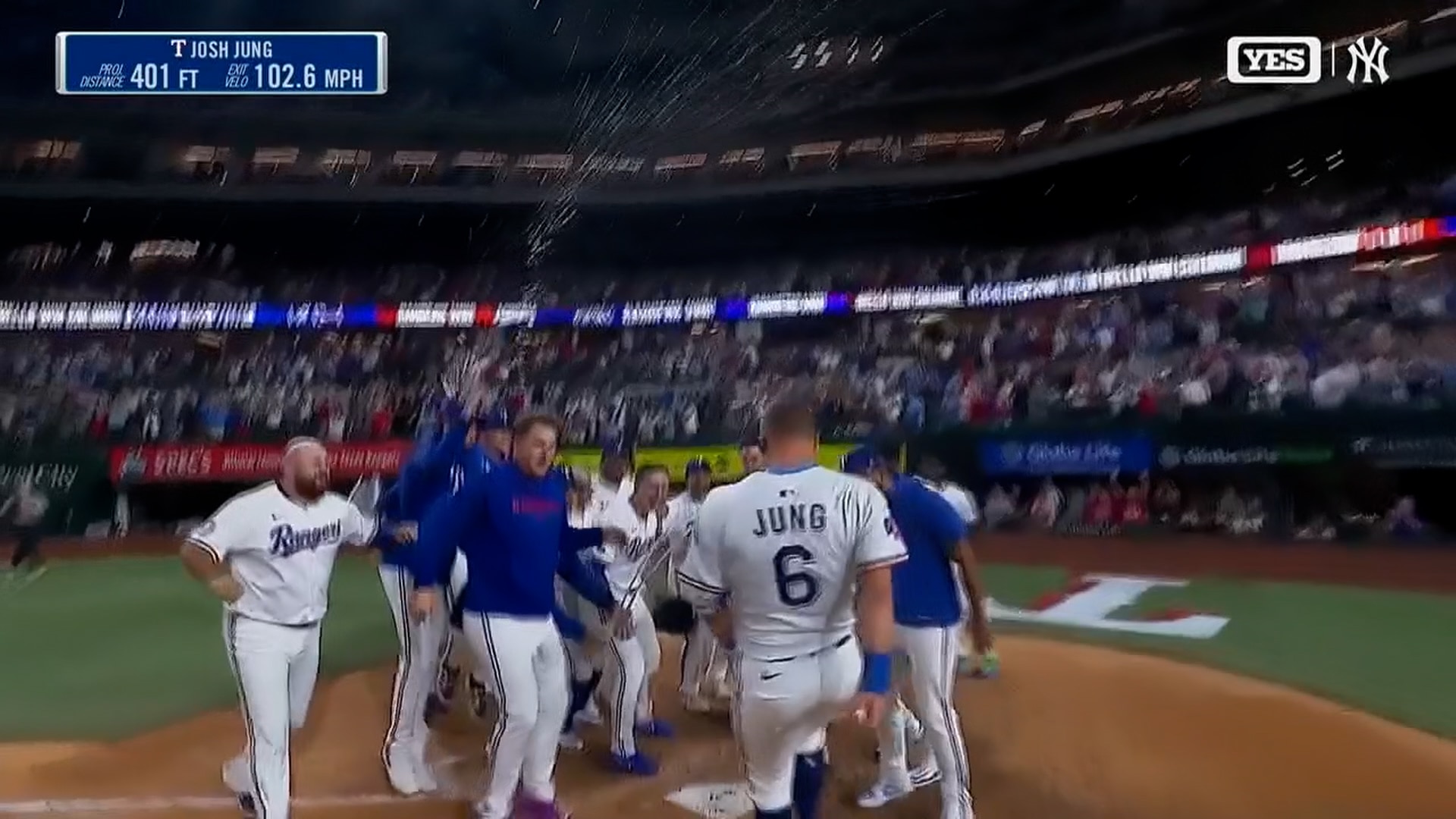 Josh Jung crushes walk-off three-run homer in Rangers' 8-5 win over Yankees