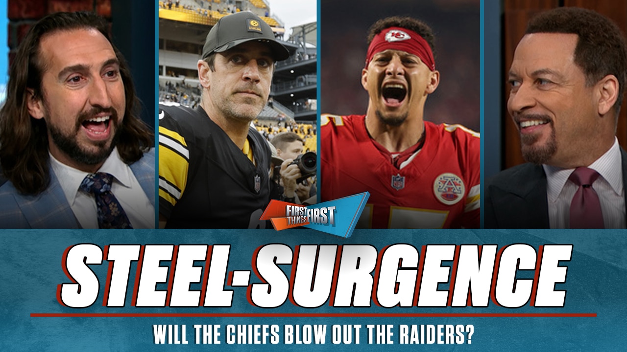 Nick says Chiefs will ‘annihilate’ Raiders, Are Aaron Rodgers &amp; Steelers AFC contenders? | FTF
