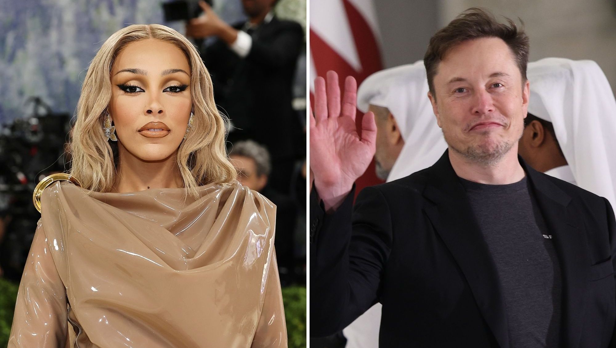 Doja Cat Calls Elon Musk a 'Barrel-Chested Ewok' With a 'Frog Build'