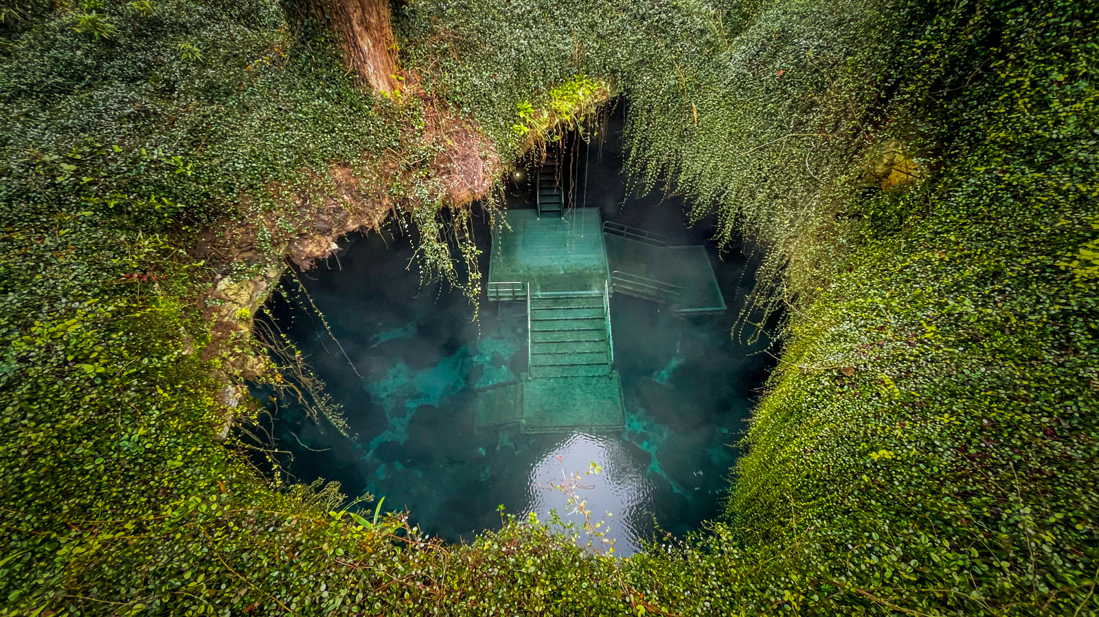 Florida's Most Unexpected Natural Escape Is An Inland City With Underwater Caves And A Garden Oasis