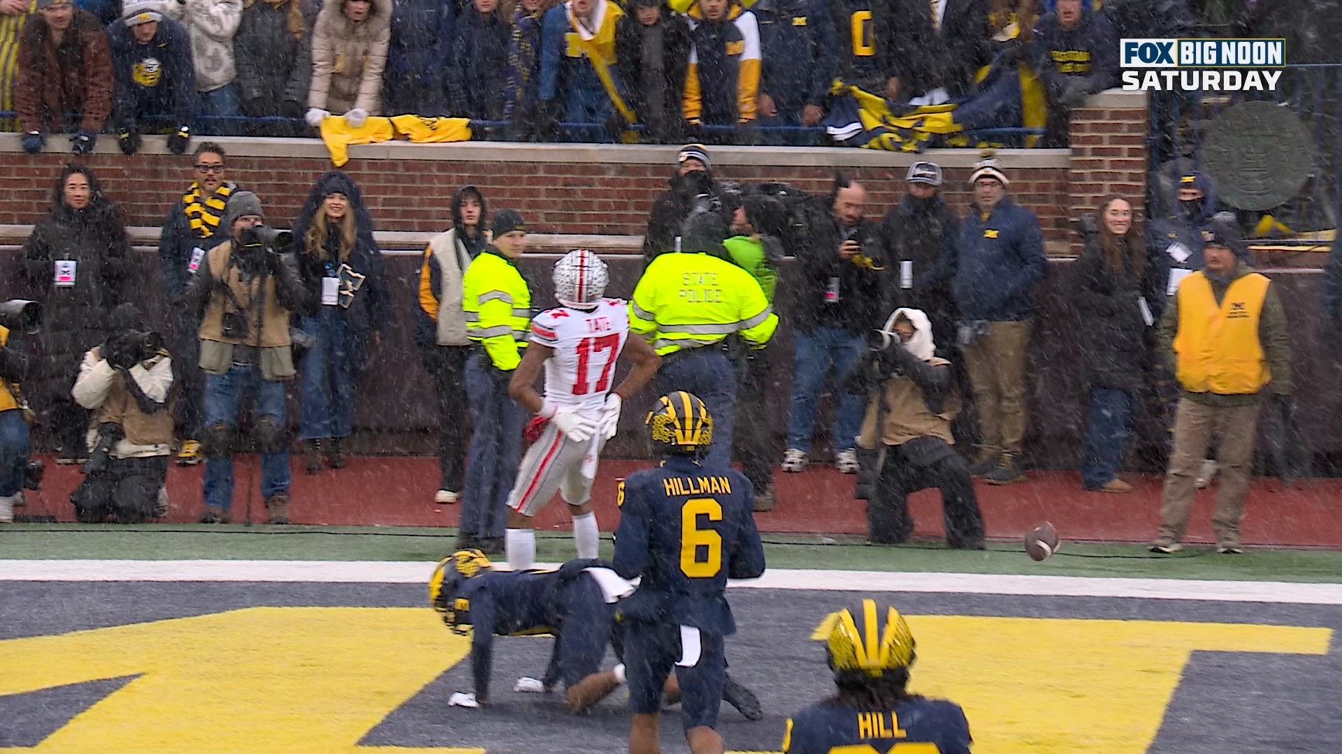 Ohio State's Julian Sayin connects with Carnell Tate for MASSIVE 50-yard TD vs. Michigan