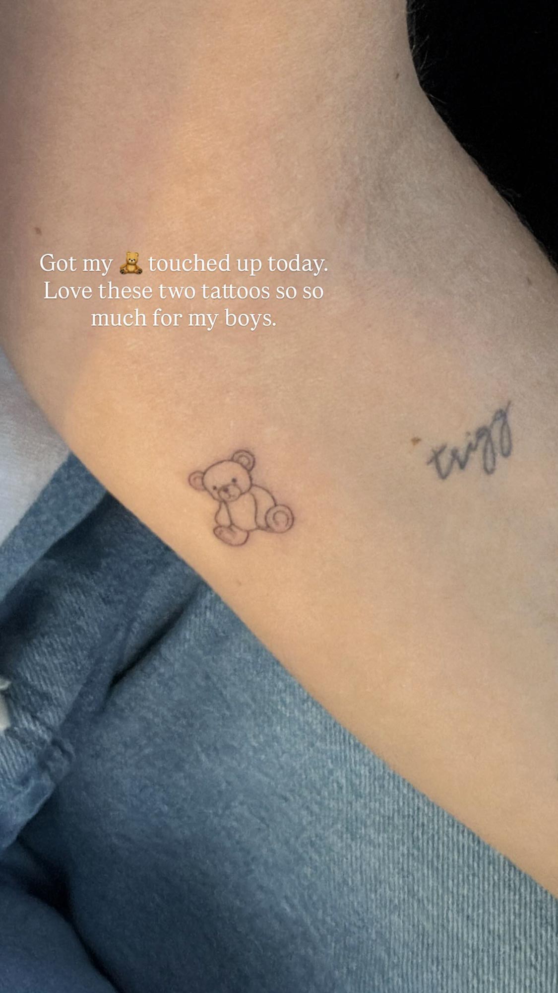 Emilie Kiser Shows 'Touched Up' Teddy Tattoo Next to Ink Honoring Son Trigg